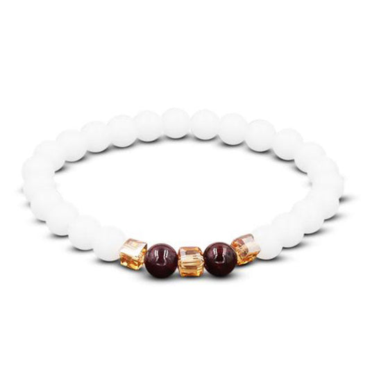 Wear FengShui Natural White Jade Protection Bracelet
