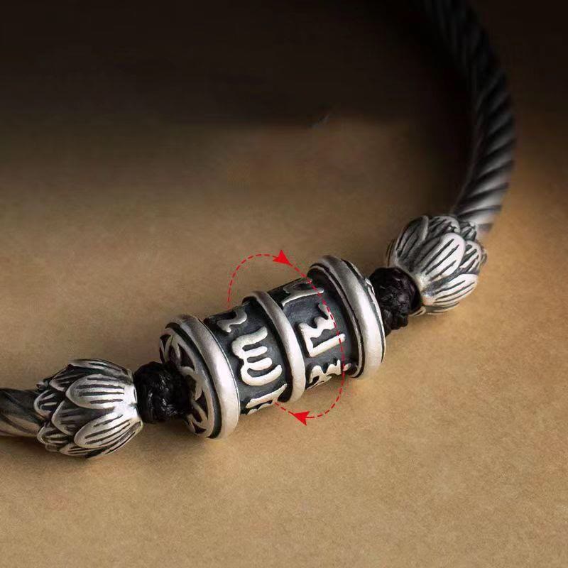 Wear FengShui Om Mani Padme Hum Lotus Peace Braided Bracelet