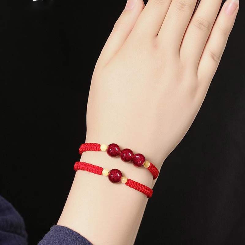 Wear FengShui Cinnabar Blessing Red String Bracelet For Kids