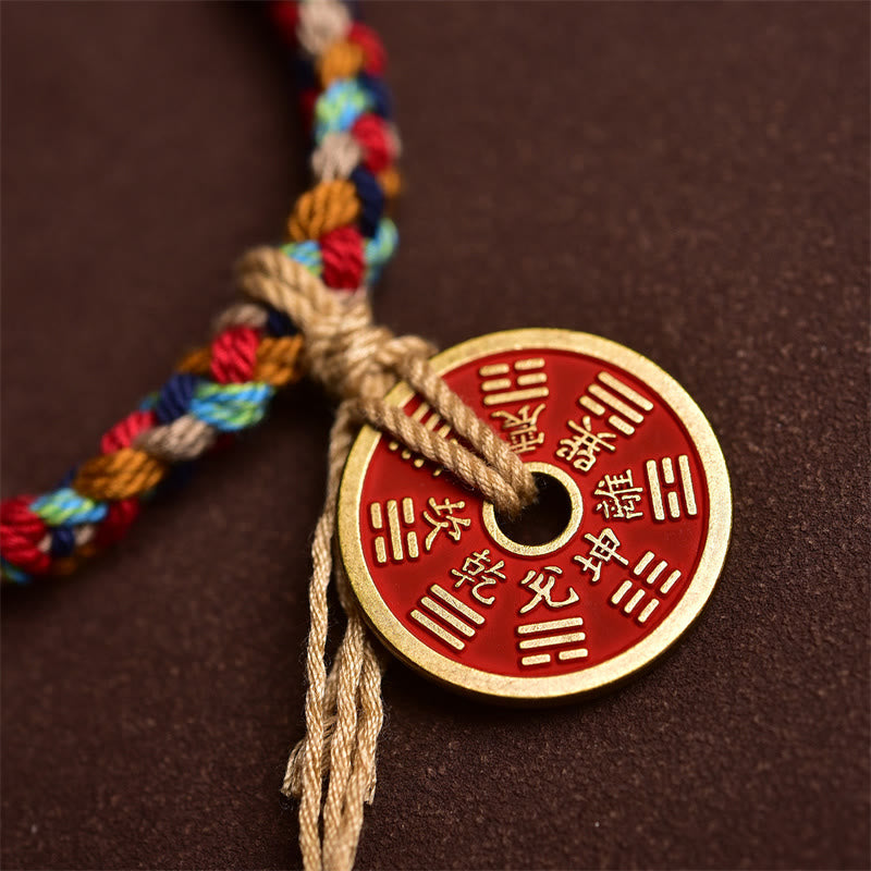 Wear FengShui Handmade Bagua Harmony Multicolored Rope Bracelet