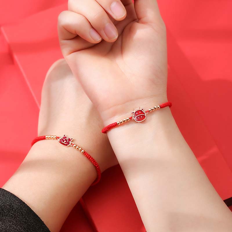 Wear FengShui 12 Chinese Zodiac Lucky Red String Bracelet