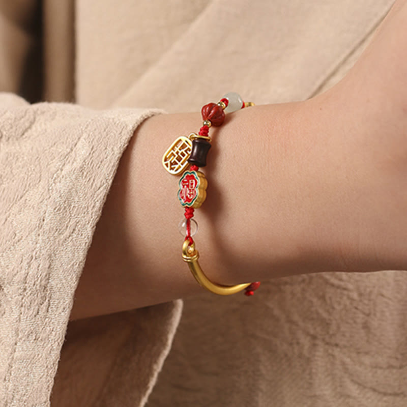 Wear FengShui Tibetan Auspicious Clouds Fortune Happiness Wealth Luck Bracelet