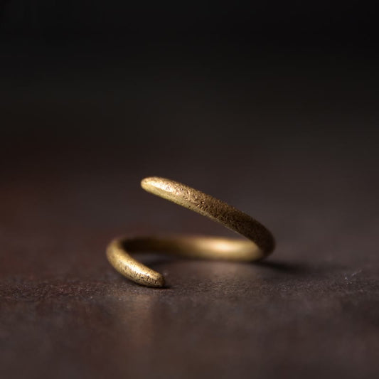 Wear FengShui Simple Design Copper Luck Adjustable Ring