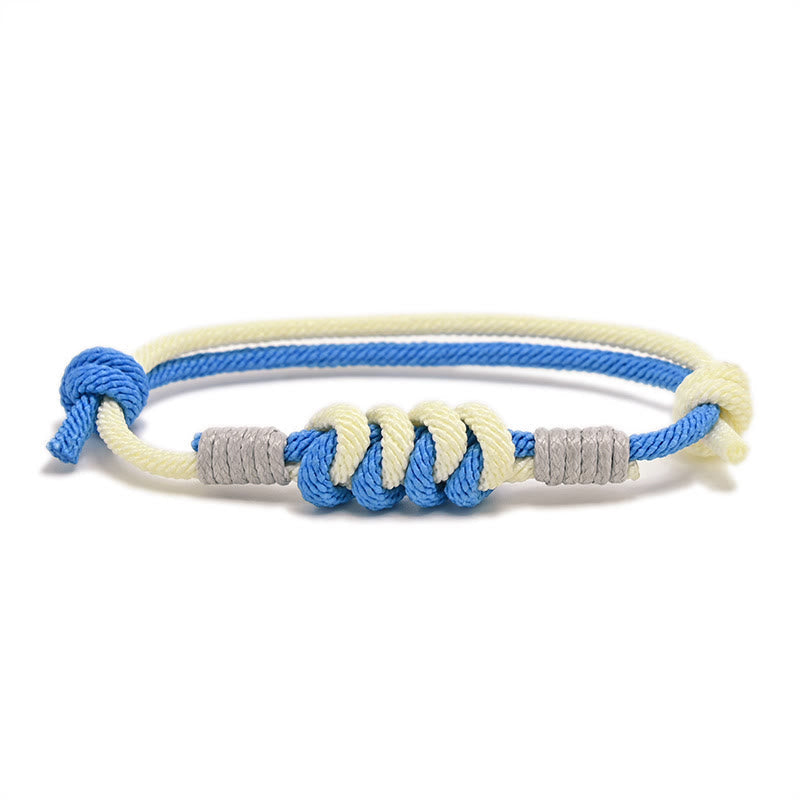 Wear FengShui Simple Design King Kong Knot Strength Braid String Bracelet