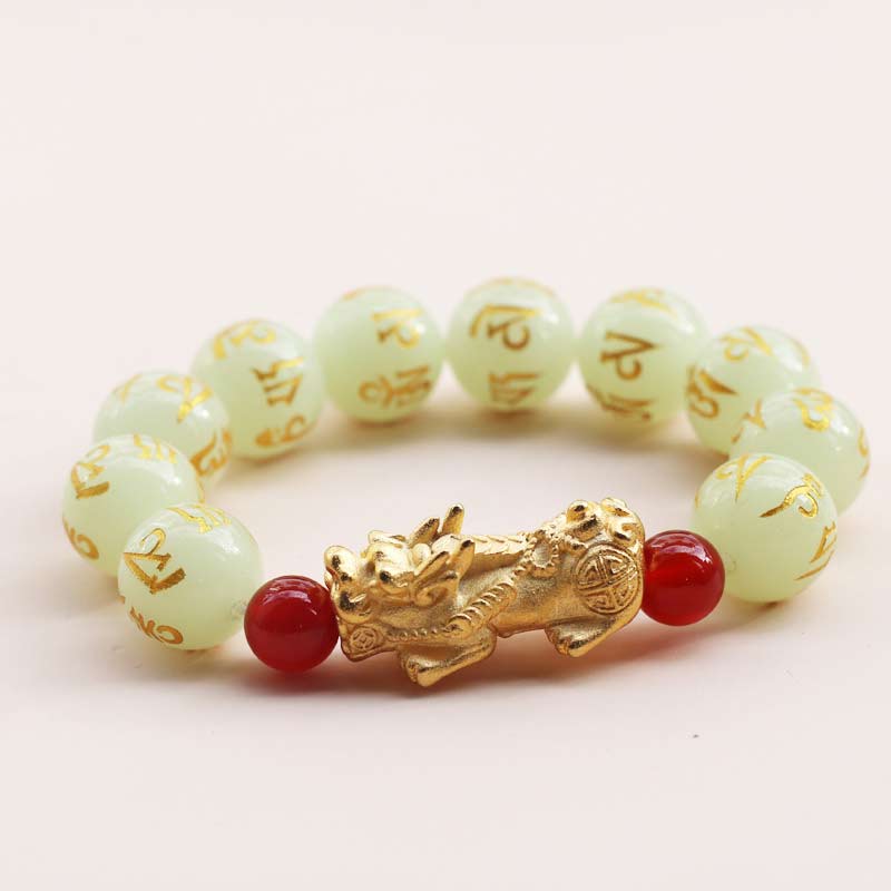 Wear FengShui FengShui Lucky Pixiu Glowstone Wealth Bracelet