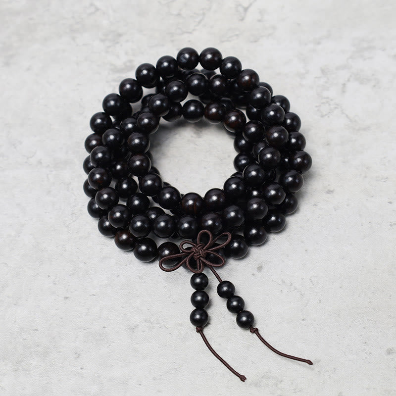 Wear FengShui 108 Mala Beads Bracelet Prayer Meditation Sandalwood Elastic