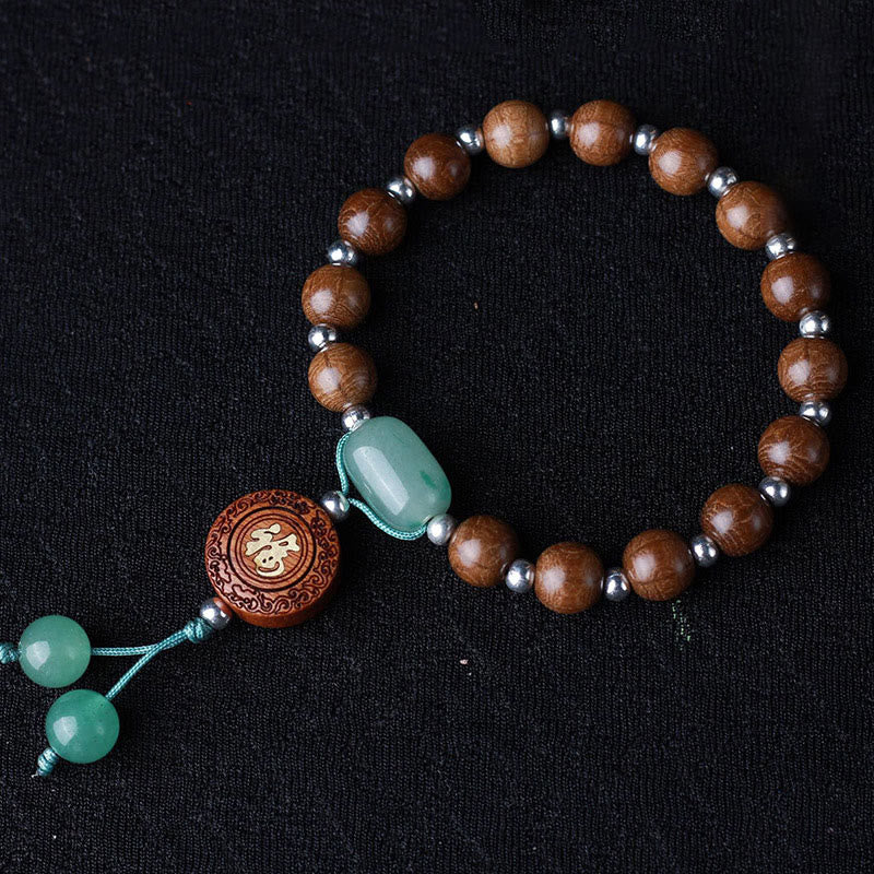 Wear FengShui Abelia Biflora Wood Happiness Protection Bracelet