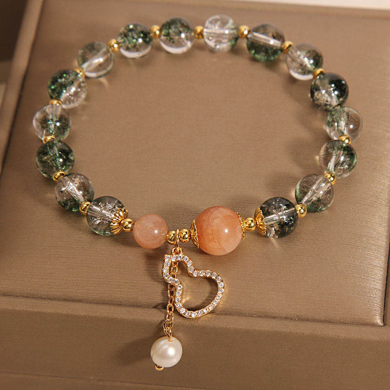 Wear FengShui Green Phantom Gourd Charm Confidence Bracelet
