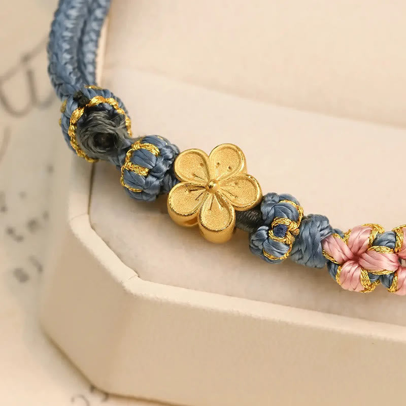 Wear FengShui Peach Blossom Design Wealth String Bracelet
