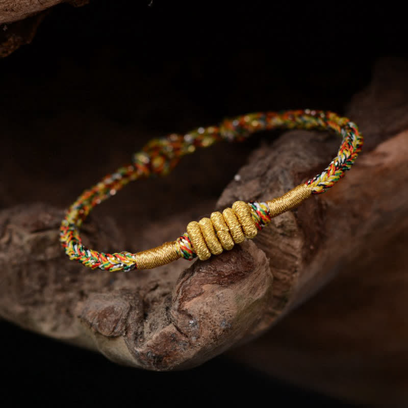Wear FengShui Handmade Colorful King Kong Knot Protection Braid String Bracelet