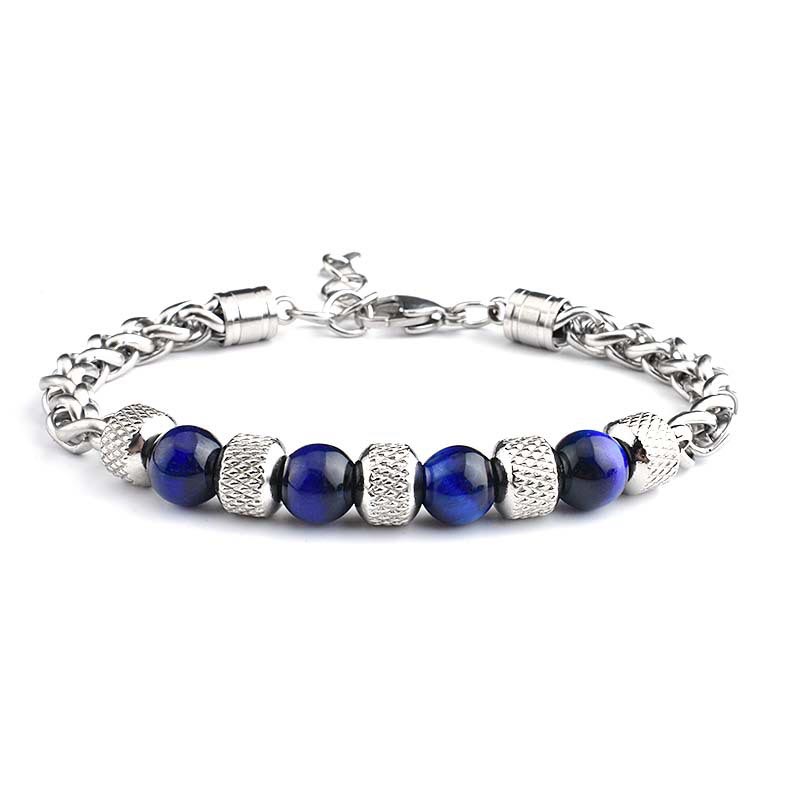 Wear FengShui Black Onyx Tiger Eye Bead Courage Bracelet