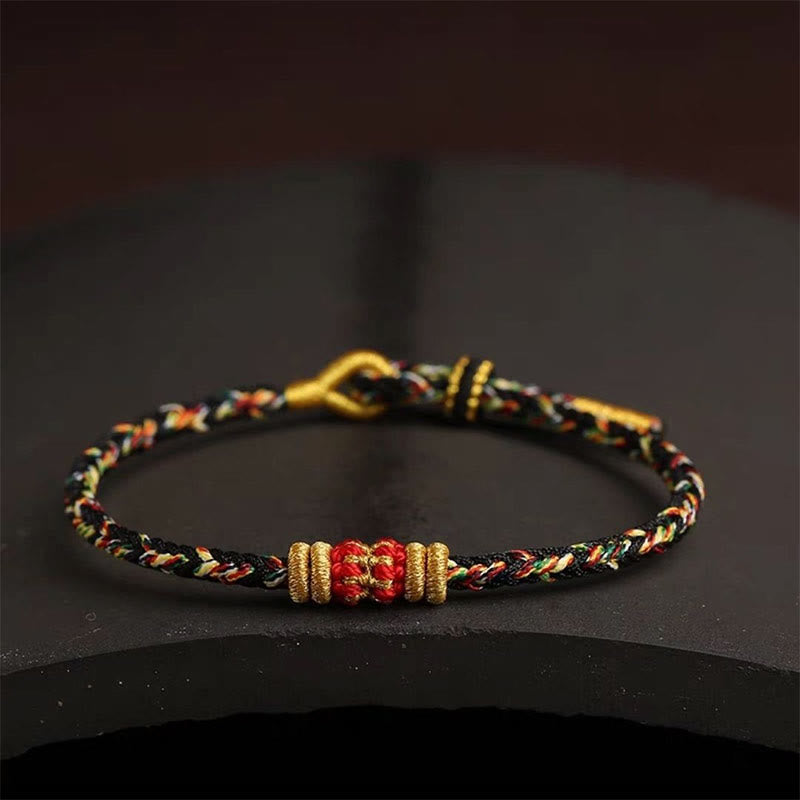 Wear FengShui Handmade Colorful Rope King Kong Knot Braided Luck Bracelet
