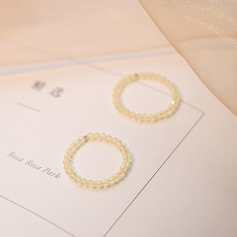 Wear FengShui Natural Citrine Happiness Prosperity Ring