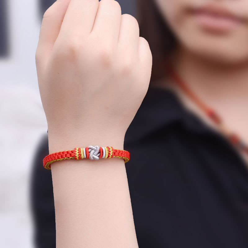 Wear FengShui Colorful Rope True Love Knot Luck Handmade Bracelet