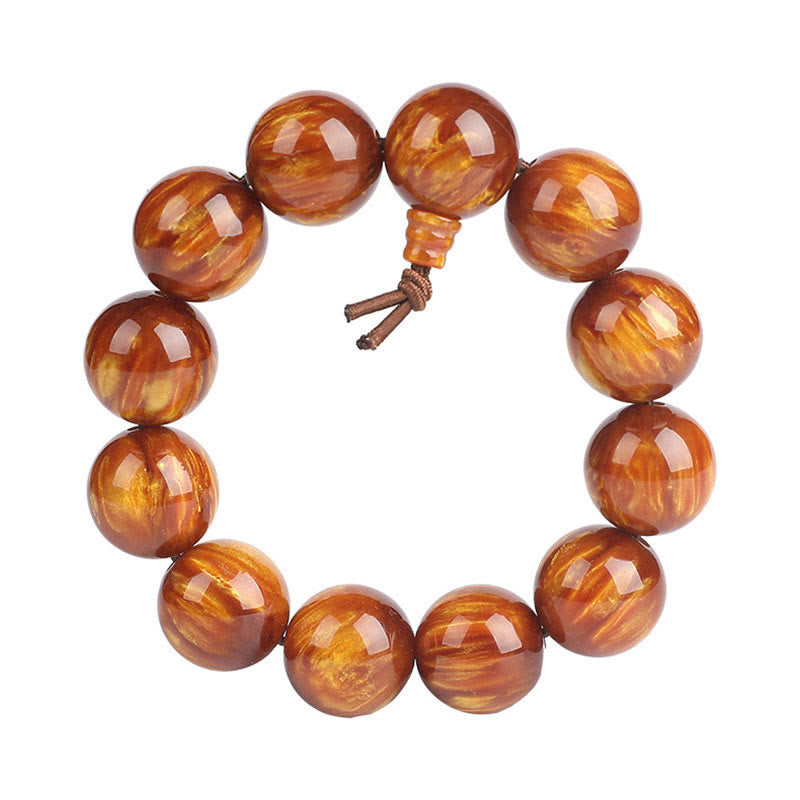 Wear FengShui Golden Sea Willow Success Positive Bracelet Mala