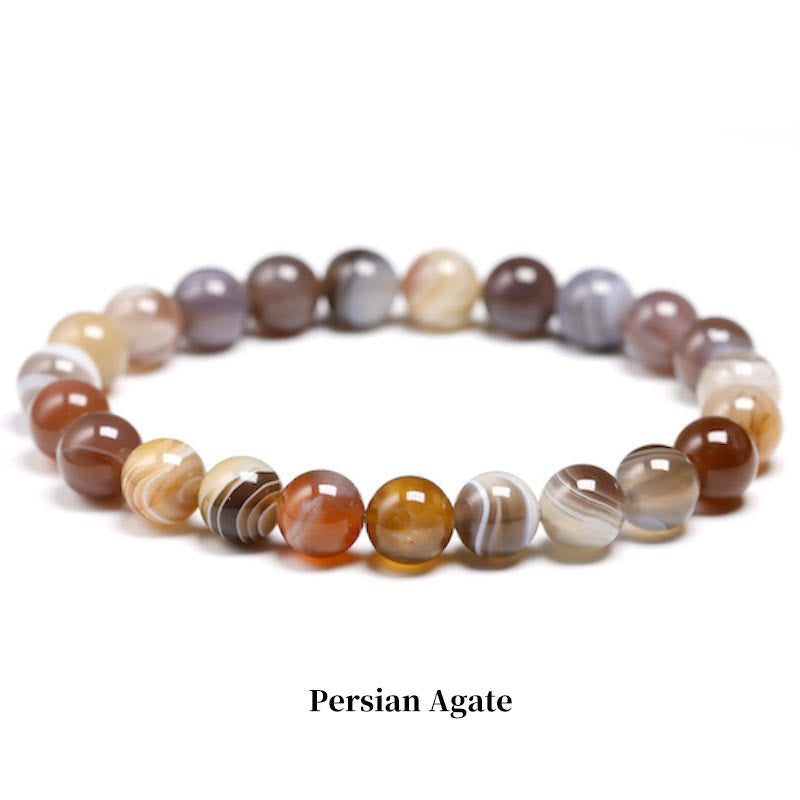 Wear FengShui Natural Stone Quartz Healing Beads Bracelet
