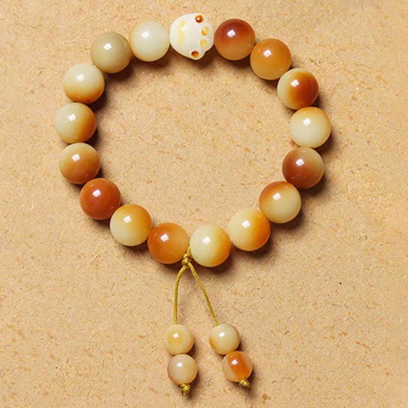 Wear FengShui Natural Bodhi Seed Lovely Paw Claw Peace Wisdom Bracelet