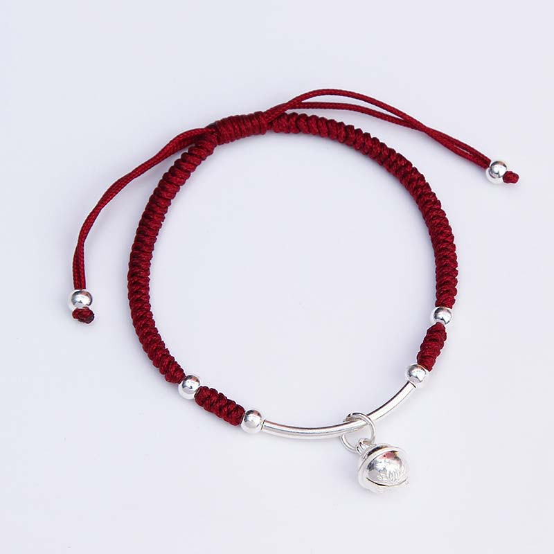 Wear FengShui FengShui Lucky Red String Bell Bracelet