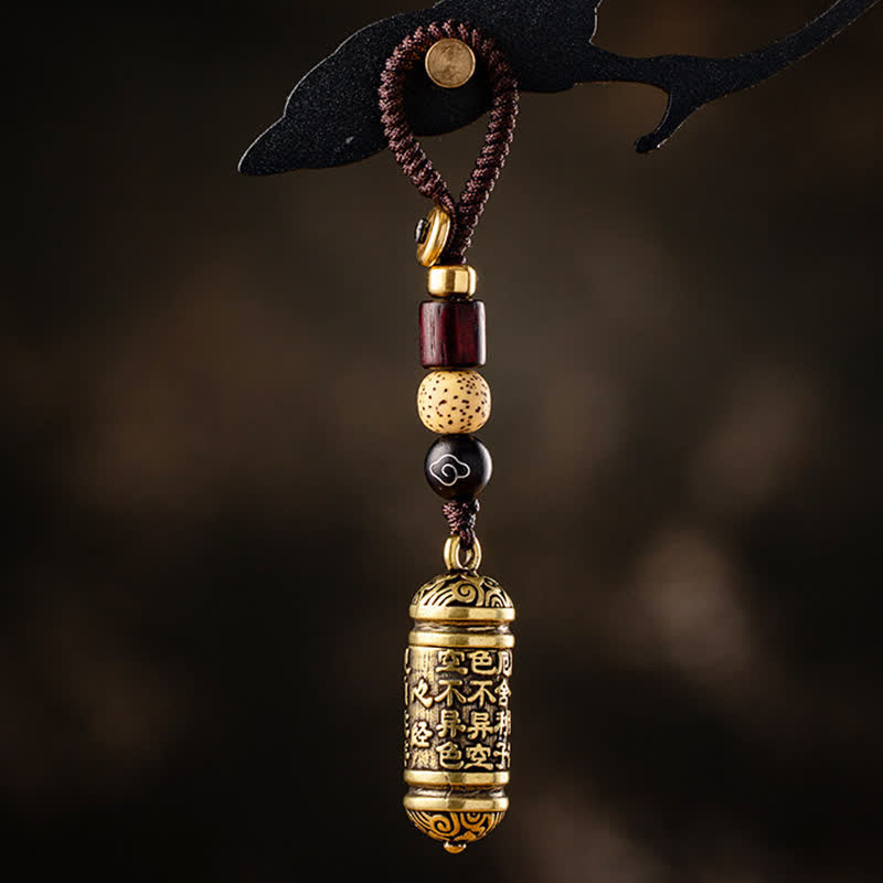 Wear FengShui Heart Sutra Copper Key Chain
