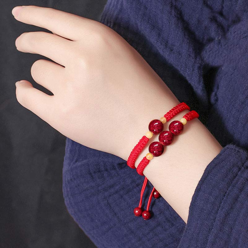 Wear FengShui Cinnabar Blessing Red String Bracelet For Kids