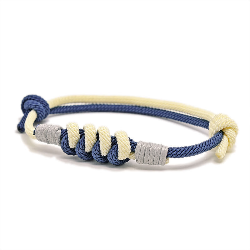 Wear FengShui Simple Design King Kong Knot Strength Braid String Bracelet