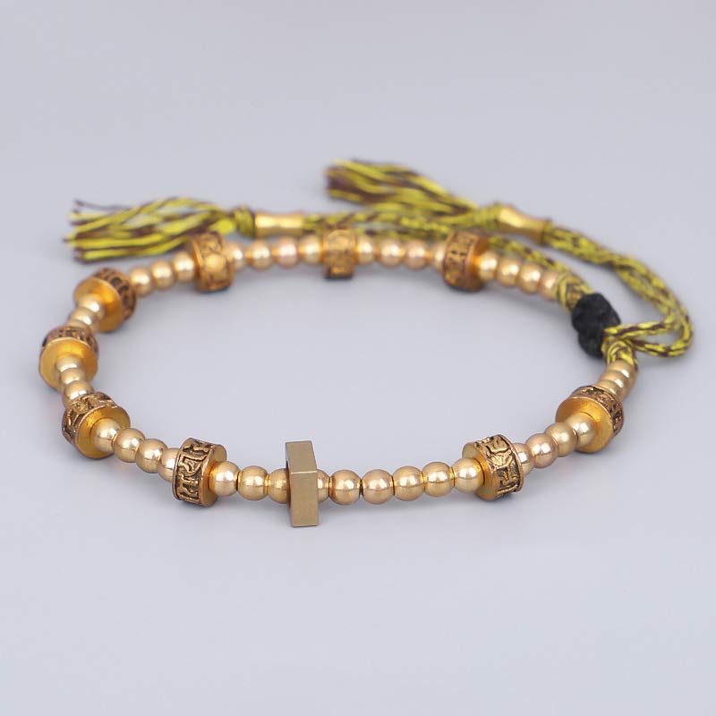 Wear FengShui Tibetan Curse Six True Words Wealth Bracelet