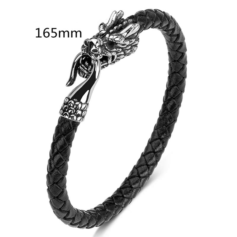 Wear FengShui Dragon Titanium Steel Protection Luck Bracelet