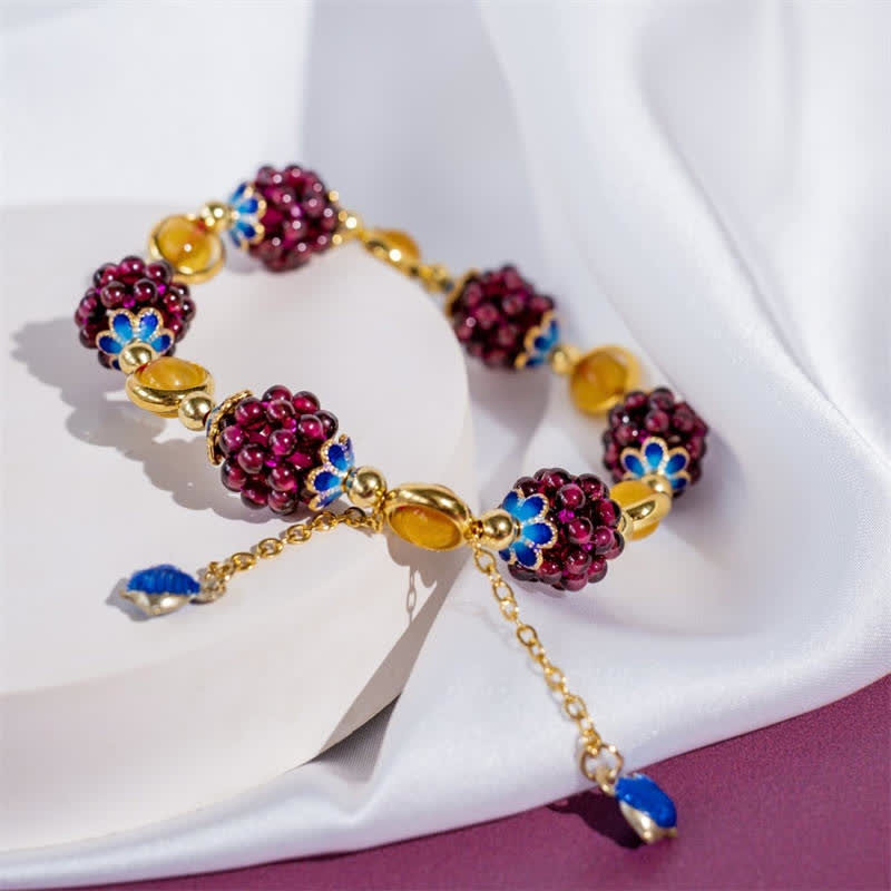 Wear FengShui Tibetan Garnet Calm Bracelet