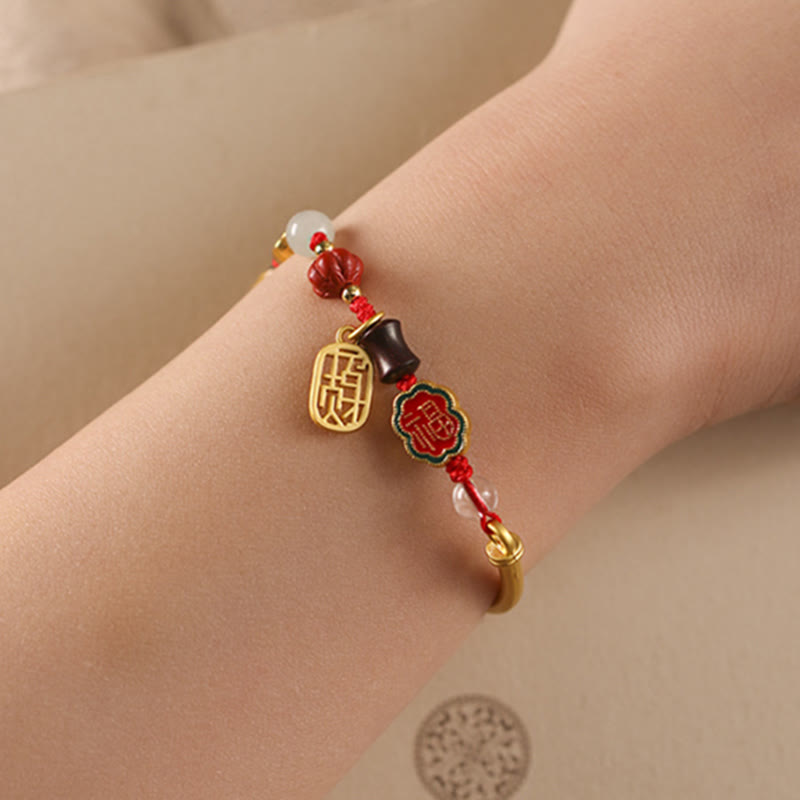Wear FengShui Tibetan Auspicious Clouds Fortune Happiness Wealth Luck Bracelet
