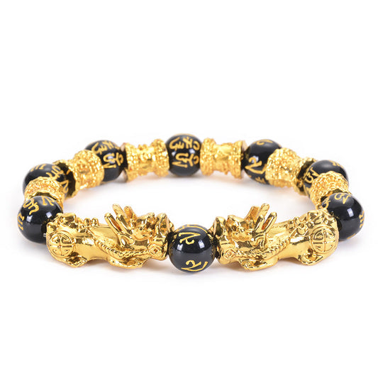 Buddha3bodhi Double Pixiu Obsidian Wealth Bracelet