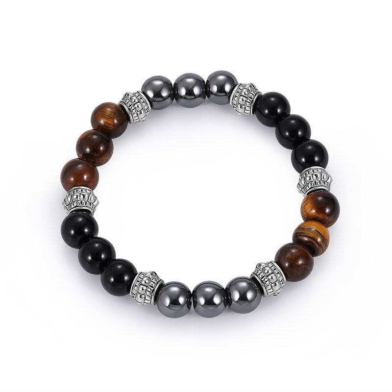 Wear FengShui Tiger Eye and Hematite Good Luck and Healing Bracelet
