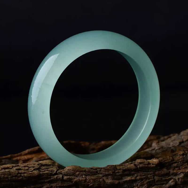 Wear FengShui Natural Jade Luck Healing Prosperity Bangle Bracelet