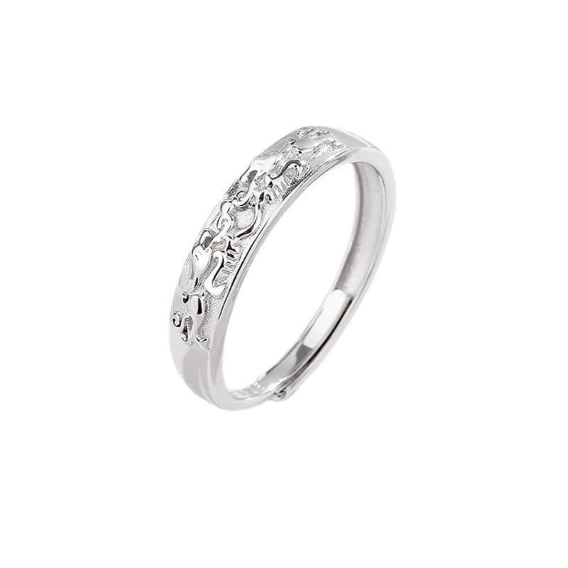 Wear FengShui 925 Sterling Silver PiXiu Balance Adjustable Couple Ring