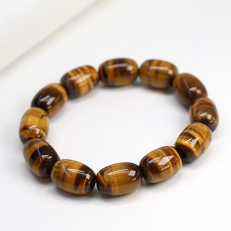 Wear FengShui Natural Tiger Eye Stone Integrity Willpower Bracelet