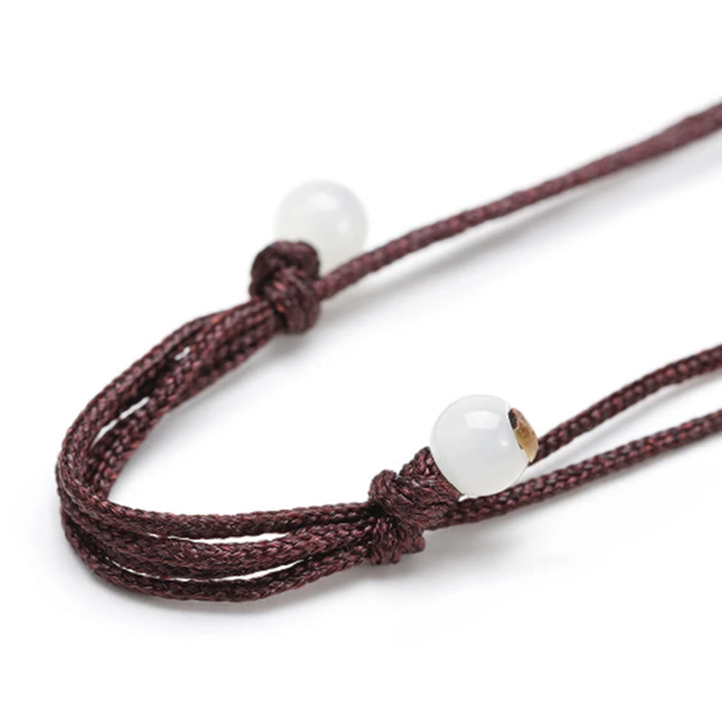 Wear FengShui Natural Black Tourmaline Positive Rope Necklace Pendant