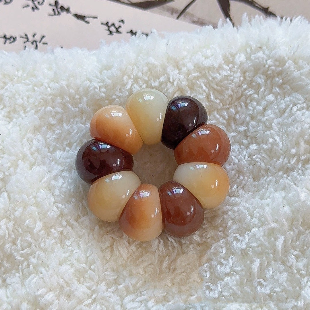 Adorable Mini Garlic Clove and Mangosteen Handheld Charms，Multiple Colors Available