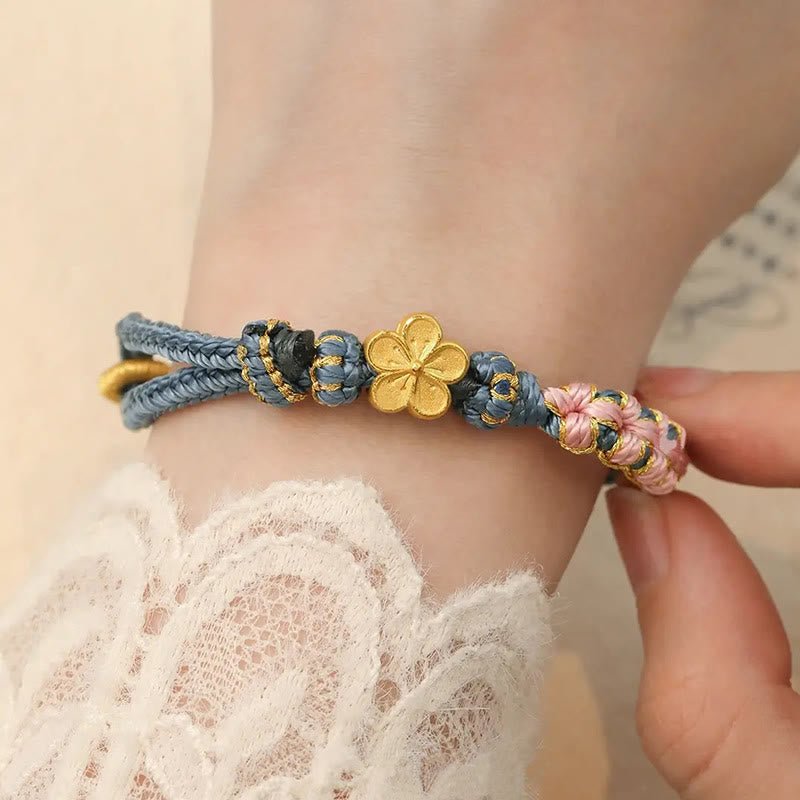 Wear FengShui Peach Blossom Design Wealth String Bracelet