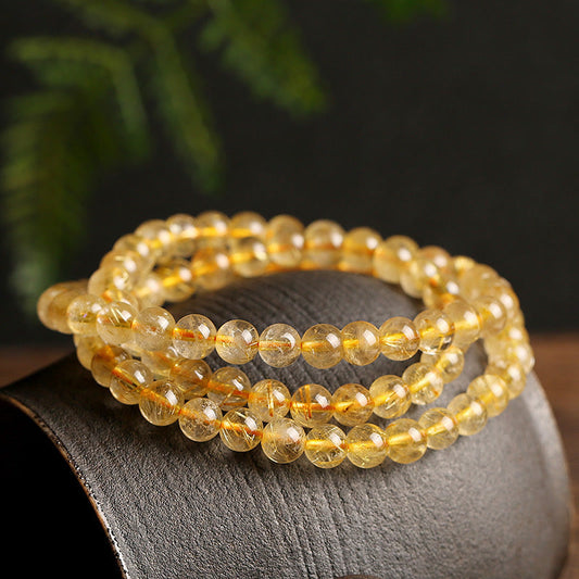 Wear FengShui Natural Citrine Prosperity Protection Bracelet