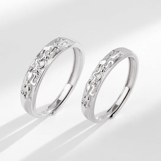 Wear FengShui 925 Sterling Silver PiXiu Balance Adjustable Couple Ring