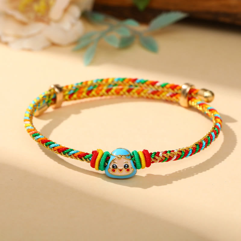 Wear FengShui Colorful Rope Zongzi Pattern Luck Handmade Child Adult Bracelet