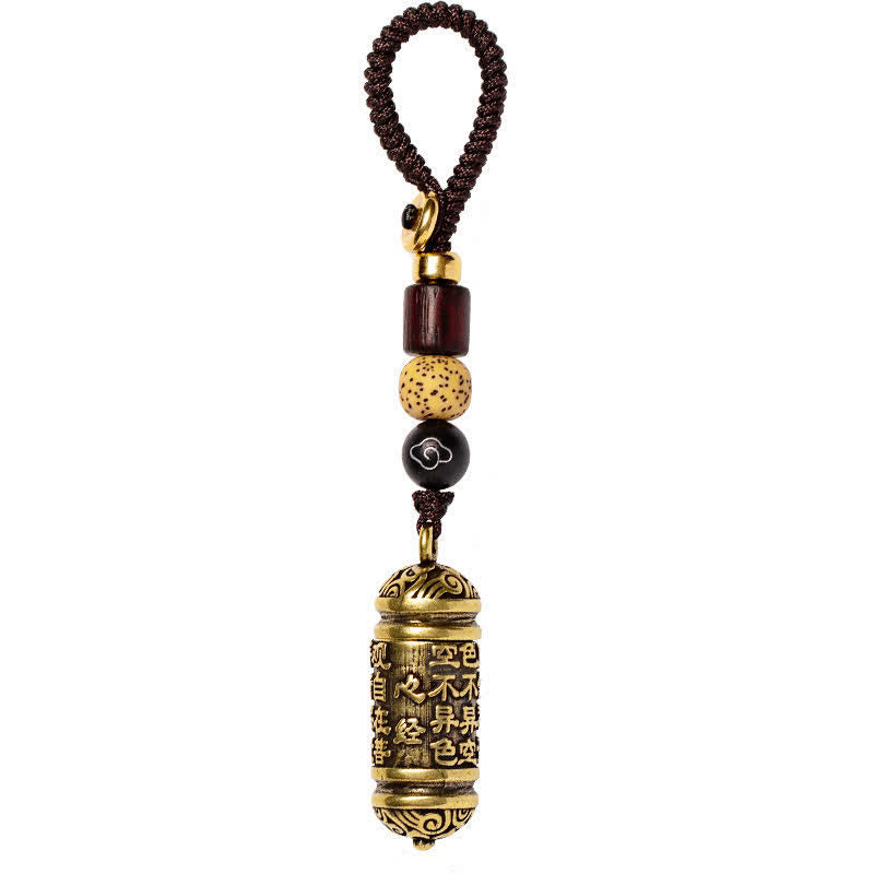 Wear FengShui Heart Sutra Copper Key Chain