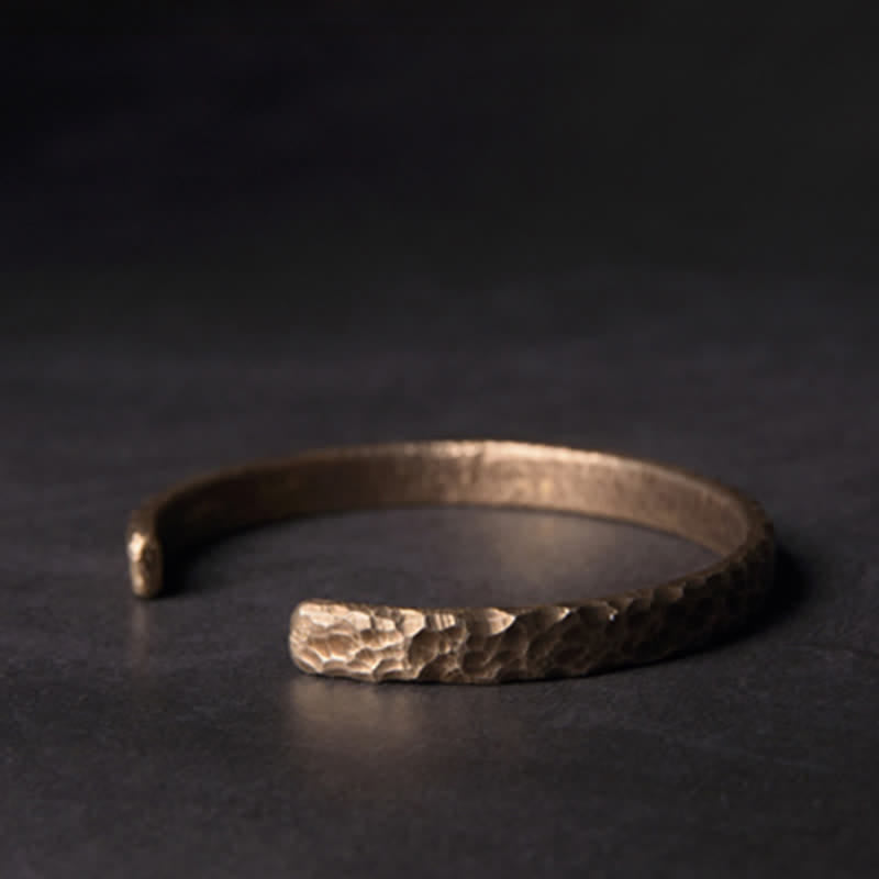 Wear FengShui Simple Design Copper Wealth Cuff Bracelet