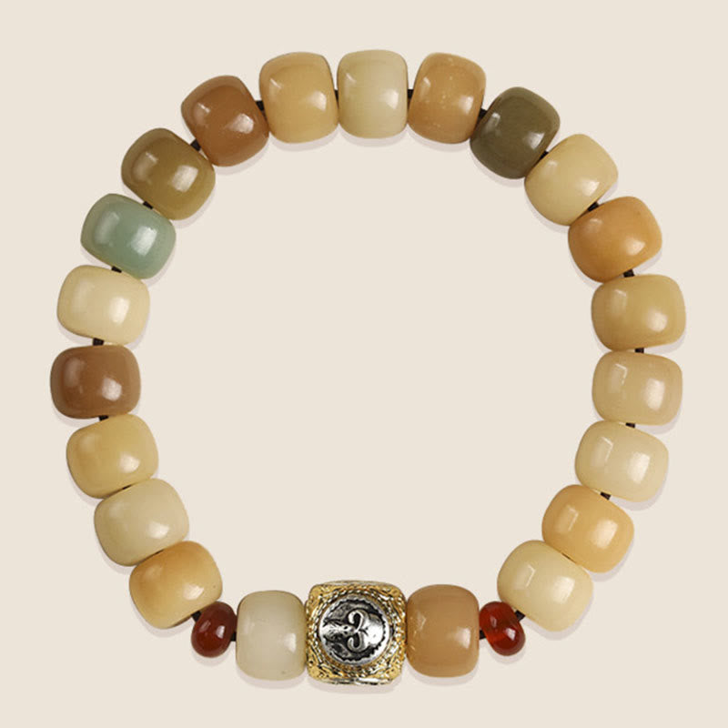 Wear FengShui Natural Bodhi Seed The Lord of the Corpse Forest Om Mani Padme Hum Wisdom Bracelet
