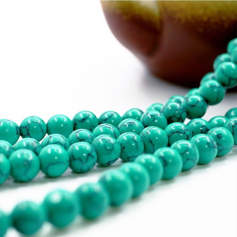 Wear FengShui Tibetan Turquoise Purification Necklace Mala
