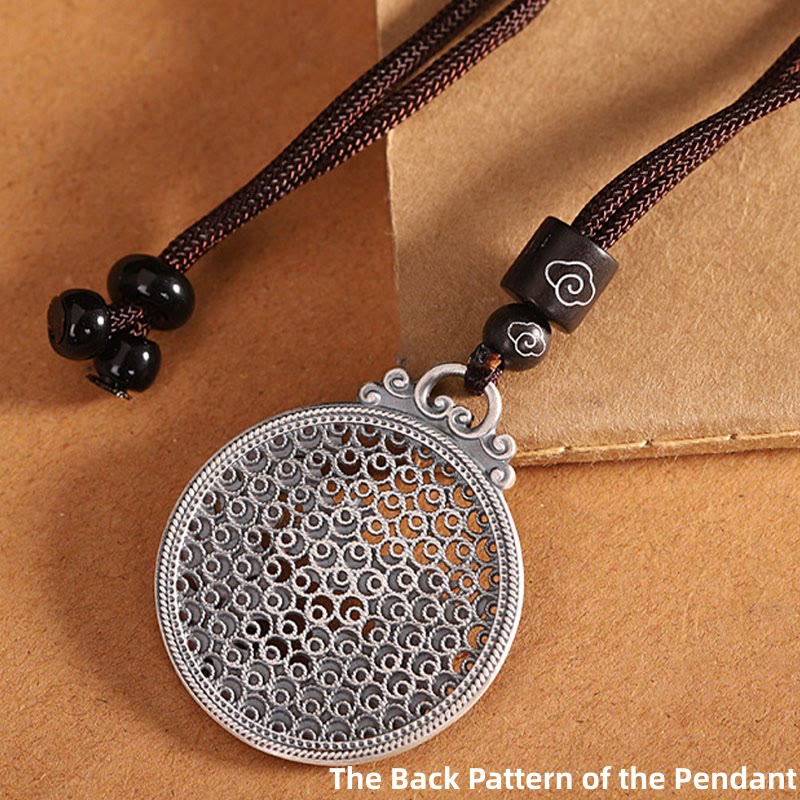 Wear FengShui 990 Sterling Silver Phoenix Luck Protection Necklace Pendant