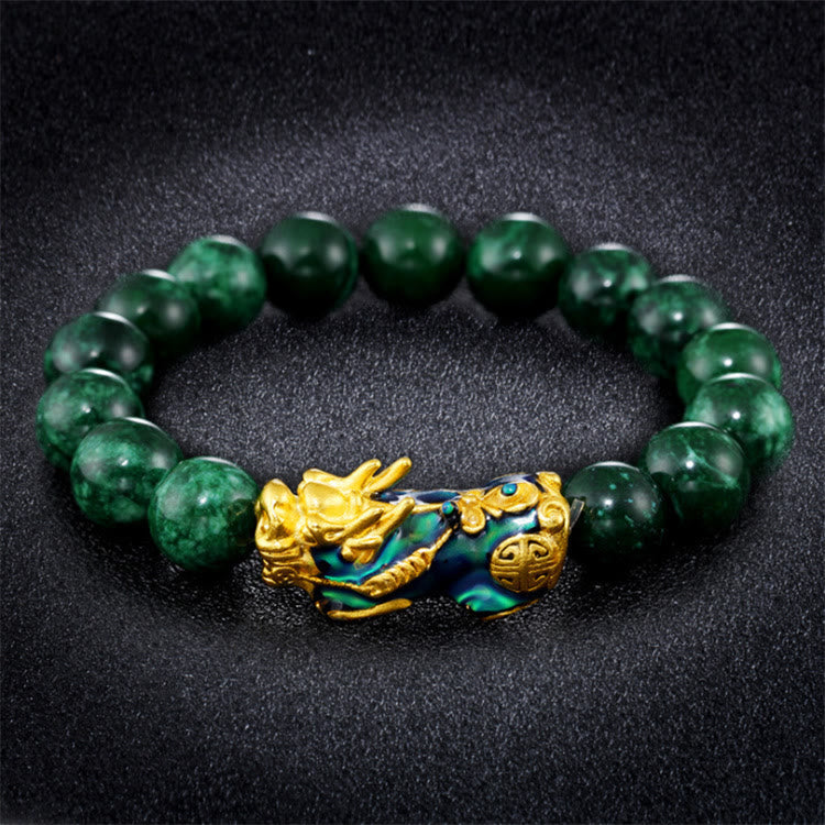Wear FengShui Pixiu Jade Abundance Protection Bracelet