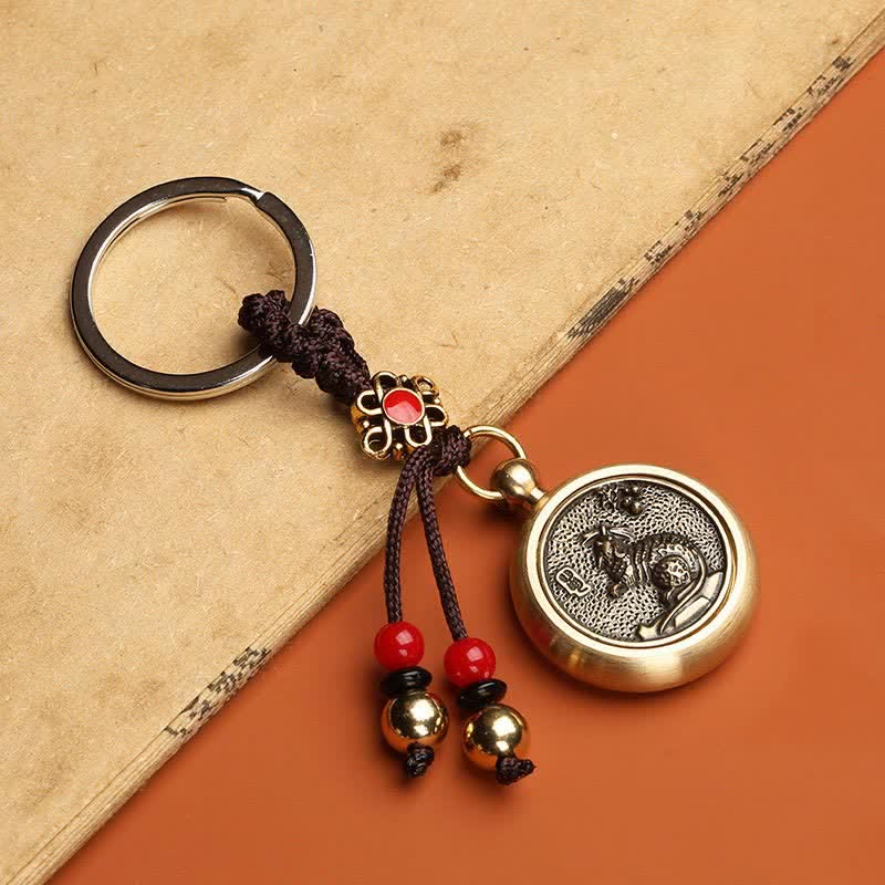 Wear FengShui 12 Chinese Zodiac Blessing Wealth Fortune Keychain