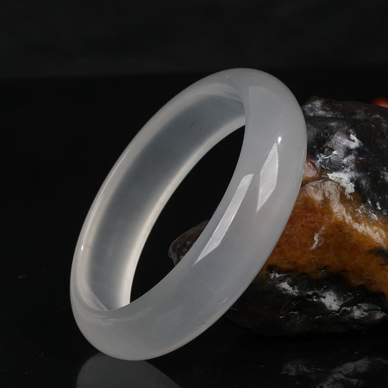 Wear FengShui Natural Translucent Golden Silk Jade Wealth Luck Bracelet Bangle