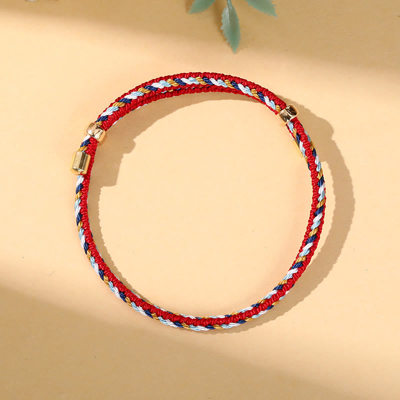 Wear FengShui Colorful Rope Zongzi Pattern Luck Handmade Child Adult Bracelet