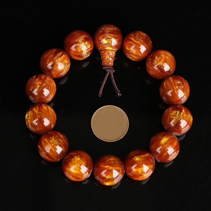 Wear FengShui Golden Sea Willow Success Positive Bracelet Mala